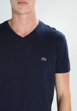 Lacoste T-shirt Basique - Navy Blue -Lacoste Soldes Magasin 017d4c145d8e4e7bbaba3f8396a47665