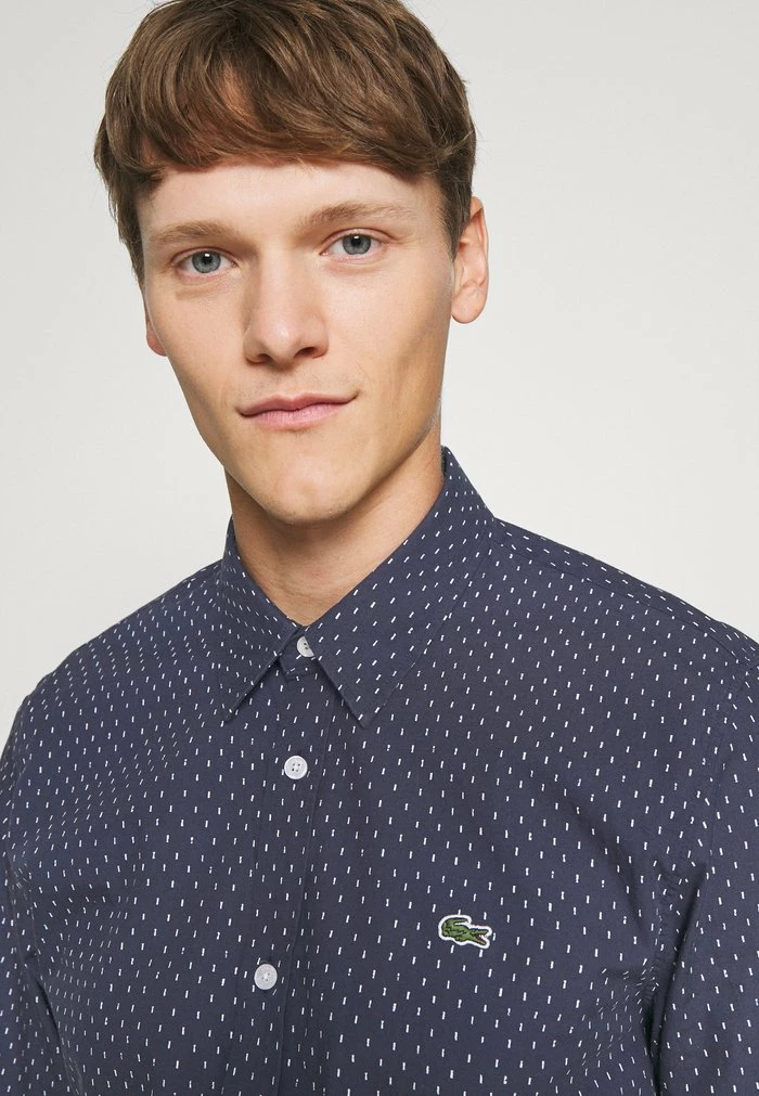 Lacoste Chemise - Bleu Marine / Blanc 5 Lacoste Chemise - Bleu Marine / Blanc – Image 5