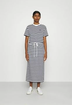 Lacoste Robe En Jersey - Navy Blue/flour