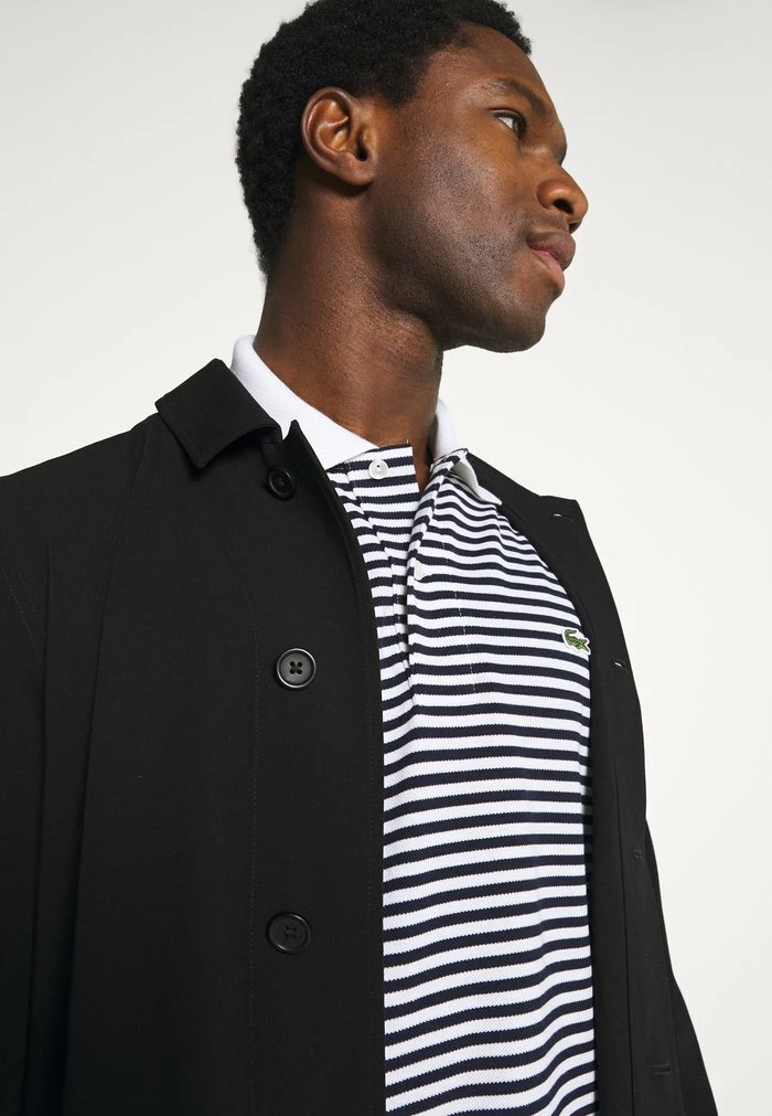 Lacoste Polo - White/navy Blue 4 Lacoste Polo - White/navy Blue – Image 4