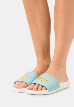 Lacoste SLIDE - Mules - Turquoise/light Blue