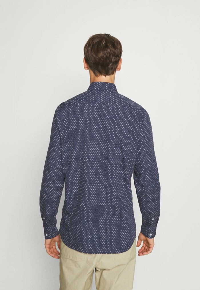 Lacoste Chemise - Bleu Marine / Blanc 3 Lacoste Chemise - Bleu Marine / Blanc – Image 3