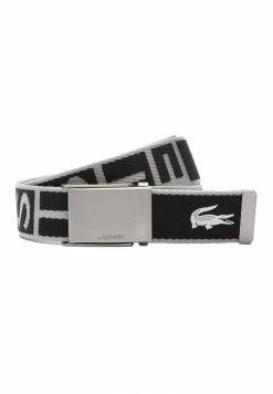 Lacoste STRAP - Ceinture - Noir/blanc -Lacoste Soldes Magasin 08a8e08791c747a39ae146cc3098b278
