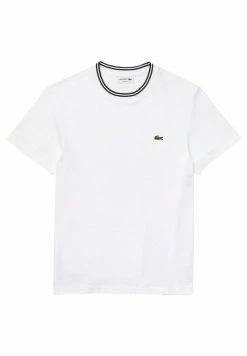 Lacoste T-shirt Imprimé - Blanc / Bleu Marine -Lacoste Soldes Magasin 0ce6ffb16e0c4f65998f1cb9b84891f7