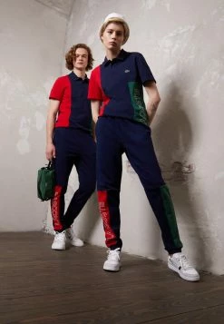 Lacoste UNISEX - Pantalon De Survêtement - Navy Blue/green/red