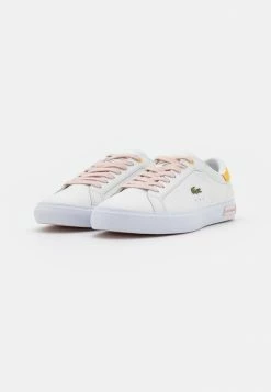 Lacoste POWERCOURT - Baskets Basses - White/pink -Lacoste Soldes Magasin 0e5cf8f233404c7b922b1f5aff77f9b8