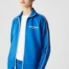 Lacoste Sweat à Capuche Zippé - Bleu Blanc