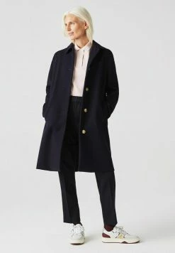 Lacoste Soldes Magasin 23 Lacoste Manteau Classique - Bleu Marine / Bleu Marine