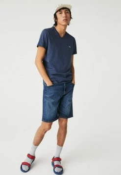 Lacoste T-shirt Basique - Bleu Chine