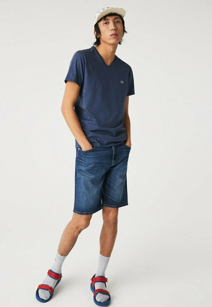 Lacoste T-shirt Basique - Bleu Chine 1 Lacoste T-shirt Basique - Bleu Chine