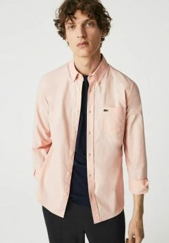 Lacoste Chemise - Rose / Blanc
