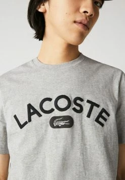Lacoste T-shirt Imprimé - Gris Chine -Lacoste Soldes Magasin 122743182da54a6e922467a8683f71c0