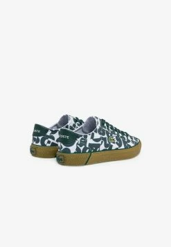 Lacoste GEVULCANISEERDE - Baskets Basses - Wht Dk Grn -Lacoste Soldes Magasin 124cf528543a477cb61dab870fc34bce
