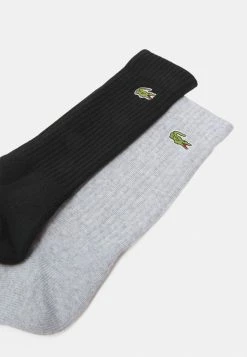 Lacoste 3 PACK - Chaussettes - Silver Chine/white/black -Lacoste Soldes Magasin 128a258ca7a34f7fb5c969b280f3088f