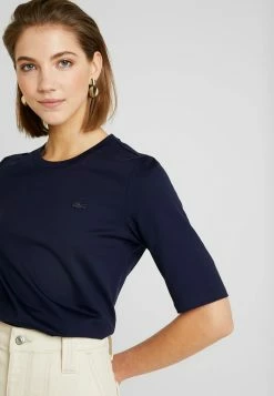 Lacoste T-shirt Basique - Navy Blue -Lacoste Soldes Magasin 15a685ab0ad44d2fb99fa260d8ac03a2