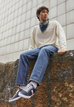 Lacoste LEROND - Baskets Basses - Navy/white