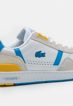 Lacoste EXCLUSIVE T-CLIP - Baskets Basses - White/blue -Lacoste Soldes Magasin 17af3a1316a3487698d19b8f23dd4ef0