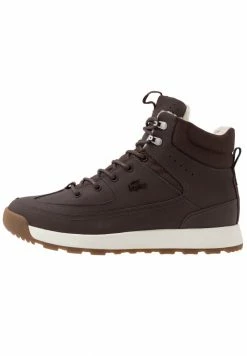 Lacoste URBAN BREAKER - Baskets Montantes - Dark Brown/offwhite