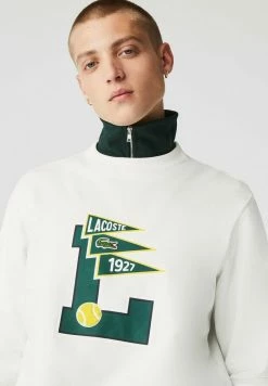 Lacoste Sweatshirt - Blanc -Lacoste Soldes Magasin 185176c83b984572ba5285b587ce6a3f