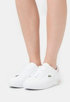 Lacoste POWERCOURT - Baskets Basses - White/light Pink