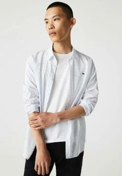 Lacoste Chemise - Blanc Bleu Marine