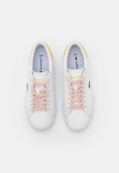 Lacoste POWERCOURT - Baskets Basses - White/pink -Lacoste Soldes Magasin 19b44d25935a42868ab8e7bfc1a58525
