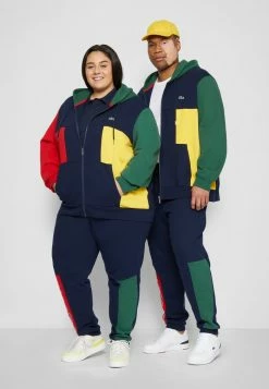 Lacoste PLUS UNISEX - Sweat à Capuche Zippé - Navy Blue/red/green -Lacoste Soldes Magasin 19e02833234348b08d69530ee1d53e6c
