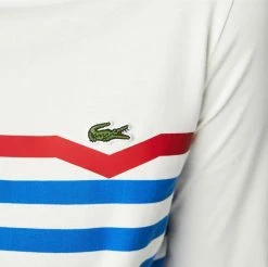 Lacoste T-shirt à Manches Longues - Blanc / Bleu / Rouge 11 Lacoste T-shirt à Manches Longues - Blanc / Bleu / Rouge -Lacoste Soldes Magasin 1a1f45b8d121473e991f34ad5cbd14d1
