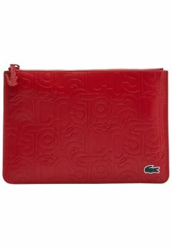 Lacoste Pochette - Allover Embossed Rouge -Lacoste Soldes Magasin 1e1e8c4930f5445c8415c089be726b8f