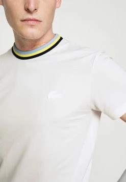 Lacoste T-shirt Basique - White/abysm -Lacoste Soldes Magasin 2042b908acaf4d5899e286dc0daf3c58