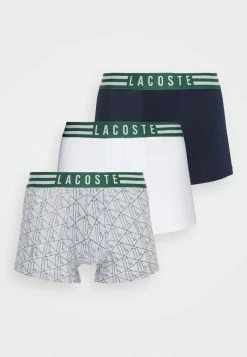 Lacoste 3 PACK - Shorty - Silver Chine/white/navy Blue -Lacoste Soldes Magasin 20ed1af6cf164917b50aa59b57450547