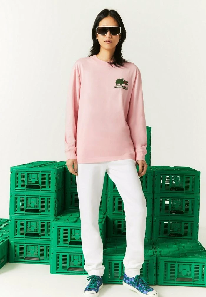 Lacoste MINECRAFT - T-shirt à Manches Longues - Rose 2 Lacoste MINECRAFT - T-shirt à Manches Longues - Rose – Image 2