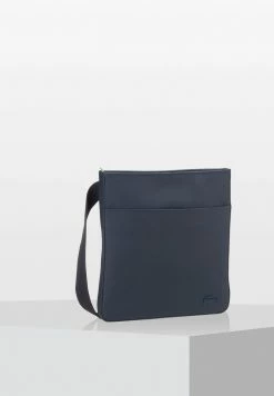 Lacoste FLAT CROSSOVER BAG - Sac Bandoulière - Dark Blue
