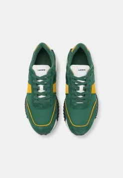 Lacoste DELUXE - Baskets Basses - Dark Green/yellow -Lacoste Soldes Magasin 22941d3632d04d94b0e12fea0944ba30