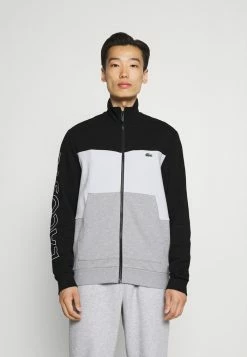 Lacoste SET - Veste De Survêtement - Argent Chine/blanc/noir -Lacoste Soldes Magasin 252827b1e4e34b2ea539d5f25a5e9e49