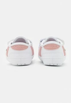 Lacoste SIDELINE CRIB - Chaussons Pour Bébé - White/light Pink -Lacoste Soldes Magasin 253d3c32b95f49fe9005b493581285fd