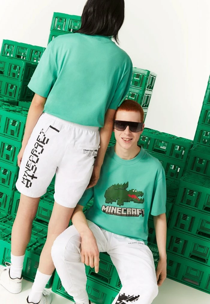 Lacoste MINECRAFT - T-shirt Imprimé - Vert 4 Lacoste MINECRAFT - T-shirt Imprimé - Vert – Image 4