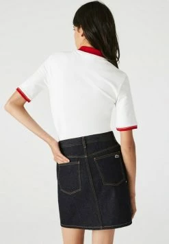 Lacoste KORTE MOUW - Polo - Blanc/blanc/rouge -Lacoste Soldes Magasin 2657d36ca4264b58bdfabb69fb1b3946
