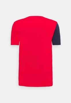 Lacoste T-shirt Imprimé - Rouge/naturel Clair/marine -Lacoste Soldes Magasin 2701a4c6edea4efc84c82963608a0096