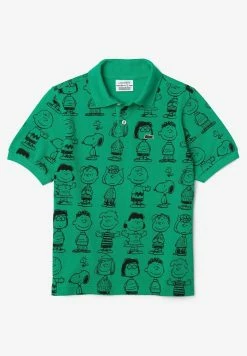 LACOSTE X PEANUTS - Polo - Vert / Noir -Lacoste Soldes Magasin 274d09ca66d54a4d976d7c280b65eec3