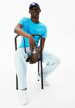 Lacoste T-shirt Basique - Turquoise -Lacoste Soldes Magasin 27e1b8faf21c474491e31a45bb60da75