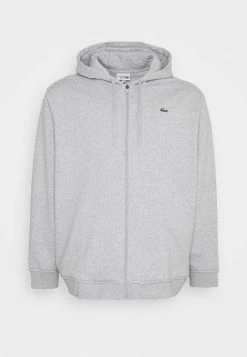 Lacoste Sweat à Capuche Zippé - Argent Chine