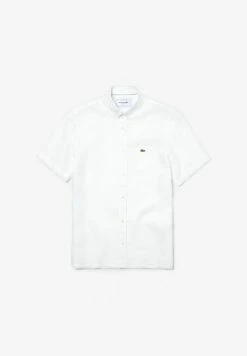Lacoste MANCHES COURTES - Chemise - Blanc -Lacoste Soldes Magasin 2b669de3a13444a4a87ca2a00ed96bec