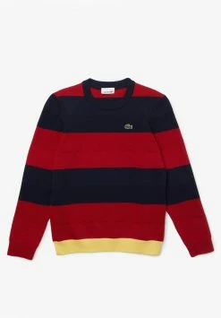 Lacoste Pullover - Bleu Marine/rouge/jaune
