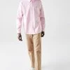 Lacoste Chemise - Blanc/rose Pale