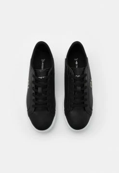 Lacoste POWERCOURT 0721 - Baskets Basses - Black/white -Lacoste Soldes Magasin 2e199def45934c2d99f24decc9570285
