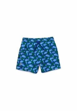 Lacoste MINECRAFT - Short De Bain - Bleu Vert Bleu