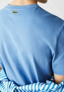 Lacoste T-shirt Imprimé - Bleu -Lacoste Soldes Magasin 300f284fdfa741008c956243f0253768