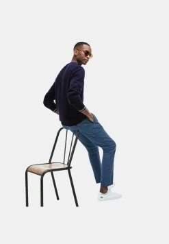 Lacoste Sweatshirt - Bleu Marine / Blanc -Lacoste Soldes Magasin 30ccd7e4169d4cce9c2867c76a00f5df