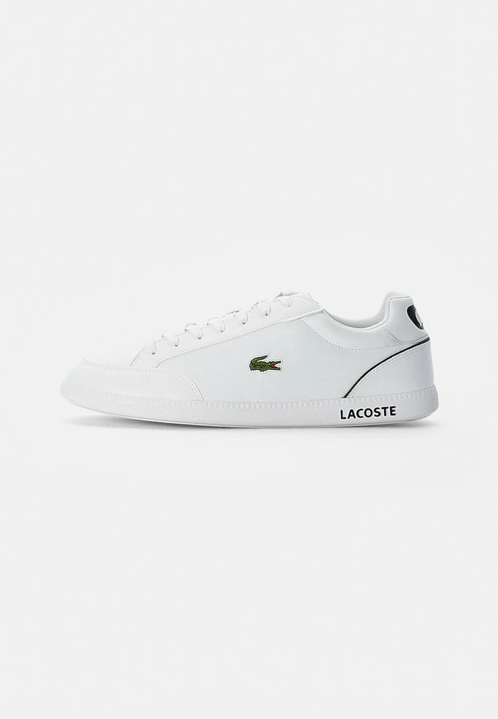 Lacoste GRADUATE CAP - Baskets Basses - Wht/blk 1 Lacoste GRADUATE CAP - Baskets Basses - Wht/blk